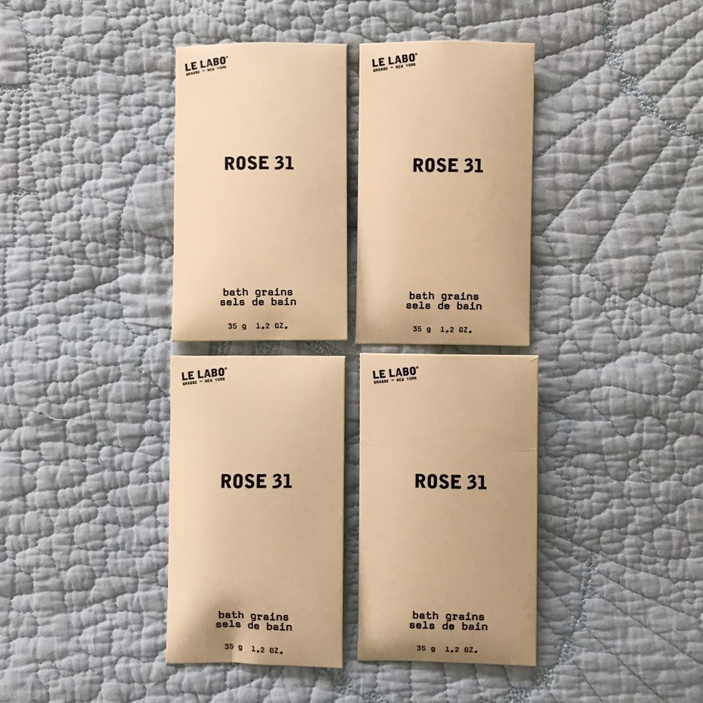 Le Labo Rose 31 Bath Grain Bath Salt 4 packet